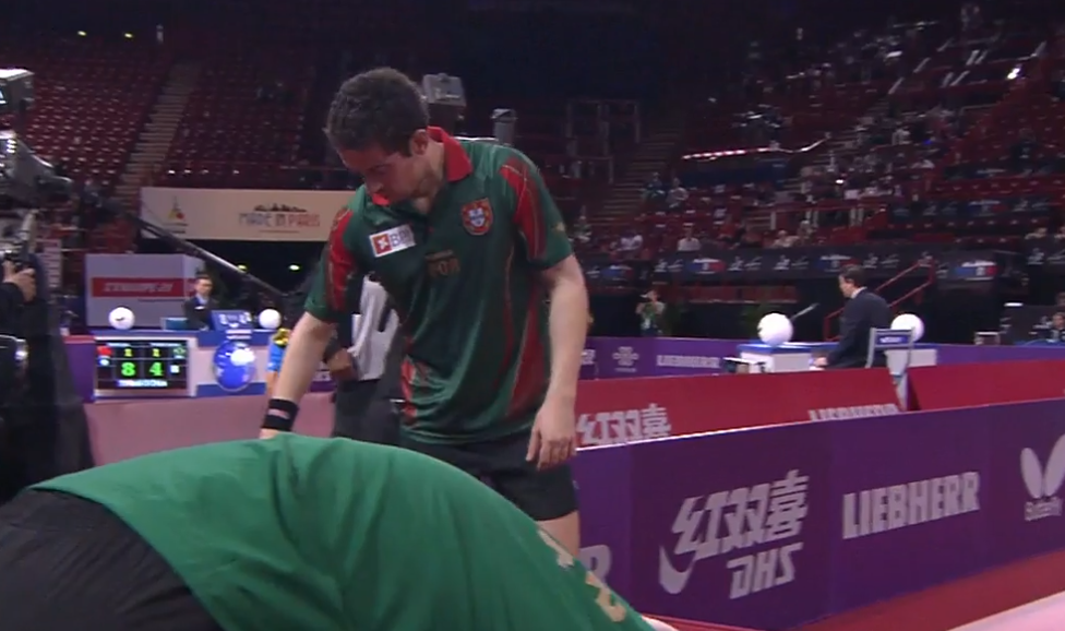 WTTC 2013 Paris (FRA) – MS Round 2: Pak Sin Hyok (PRK) – Marcos Freitas (POR)