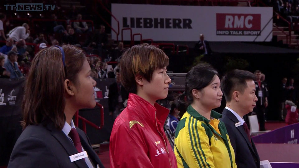 WTTC 2013 Paris – WS Round 1: Ding Ning (CHN) – Zhenhua Dederko (AUS)