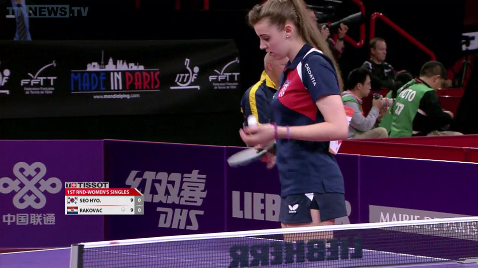 WTTC 2013 Paris – WS Round 1: Seo Hyowon (KOR) – Lea Rakovac (CRO)