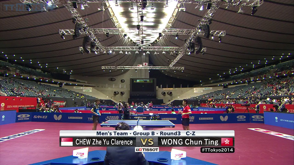 WTTC 2014 Tokyo – Men’s Teams Group B: Singapore – Hong Kong (Part 2)