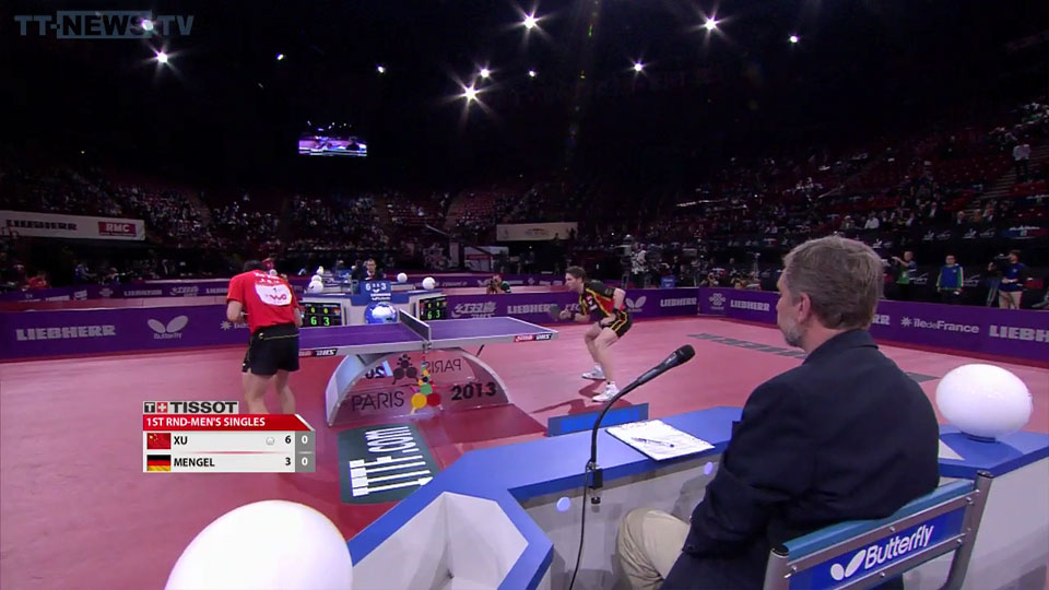 WTTC 2013 Paris – MS Round 1: Xu Xin (CHN) – Steffen Mengel (GER)