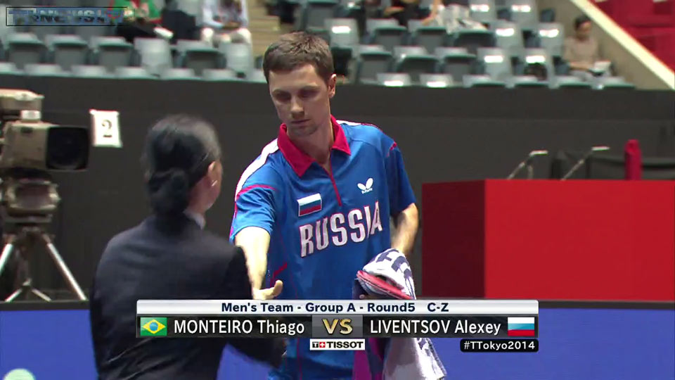 WTTC 2014 Tokyo – Men’s Teams Group A: Brazil – Russia