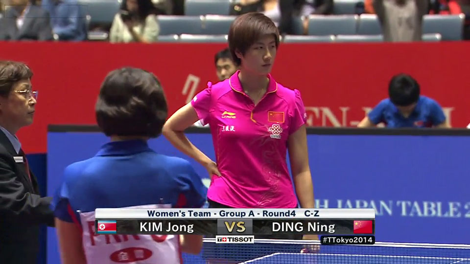 WTTC 2014 Tokyo – Women’s Teams Group A: China – Korea DPR