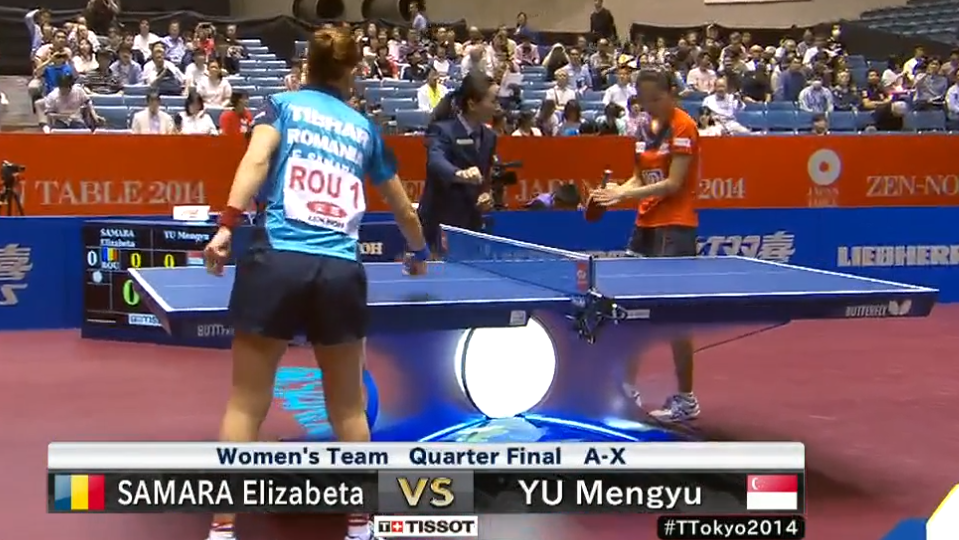 WTTC 2014 Tokyo – Women´s Team Quarter Final – ROMANIA – SINGAPORE (Part 1)