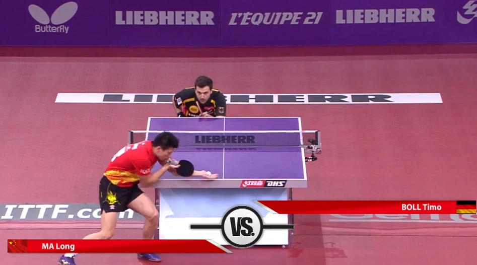 WTTC 2013 Paris (FRA) – MS Quarter-Final: Timo Boll (GER) – Ma Long (CHN)