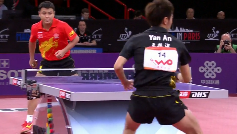 WTTC 2013 Paris (FRA) – MS Quarter-Final: Yan An (CHN) – Wang Hao (CHN)