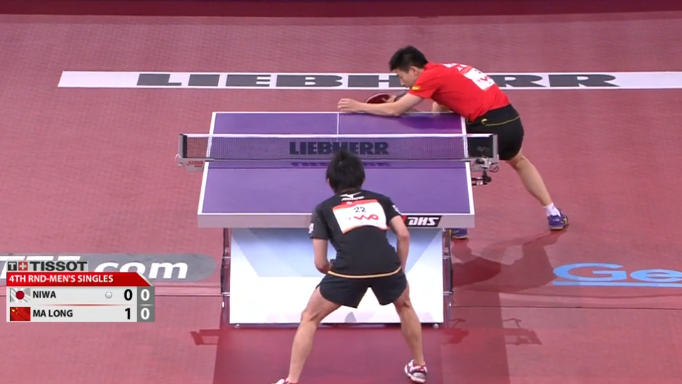 WTTC 2013 Paris (FRA) – MS Round of 16: Ma Long (CHN) – Koki Niwa (JPN)