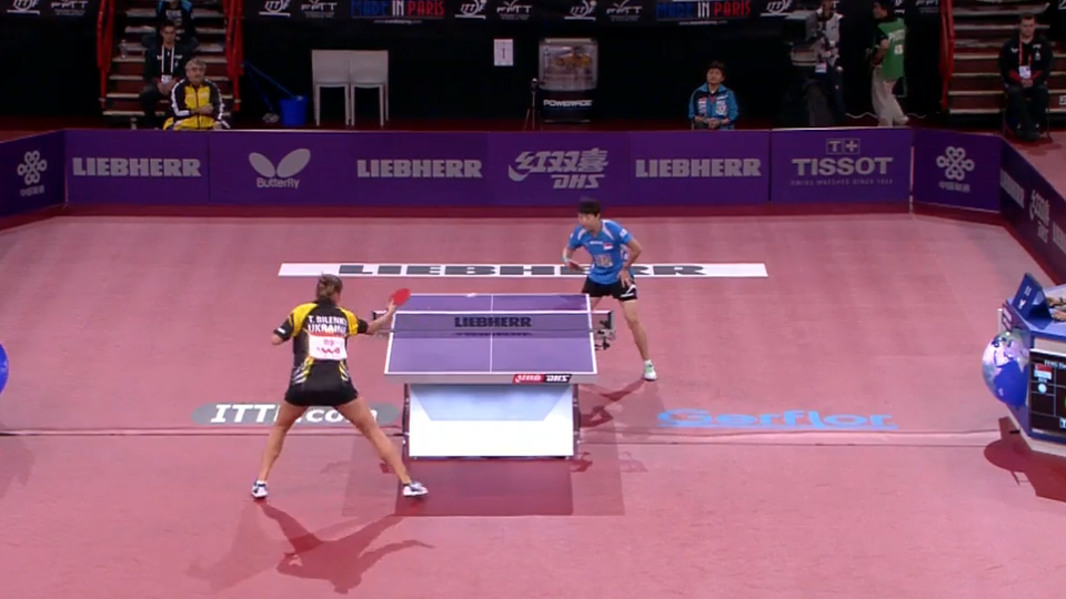 WTTC 2013 Paris (FRA) – WS Round of 16: FENG Tianwei (SIN) – BILENKO Tetyana (UKR)