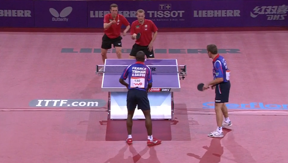 WTTC 2013 Paris (FRA) – MD Round 1: Barabanov/Platonov (BLR) – Legout/Salifou (FRA)