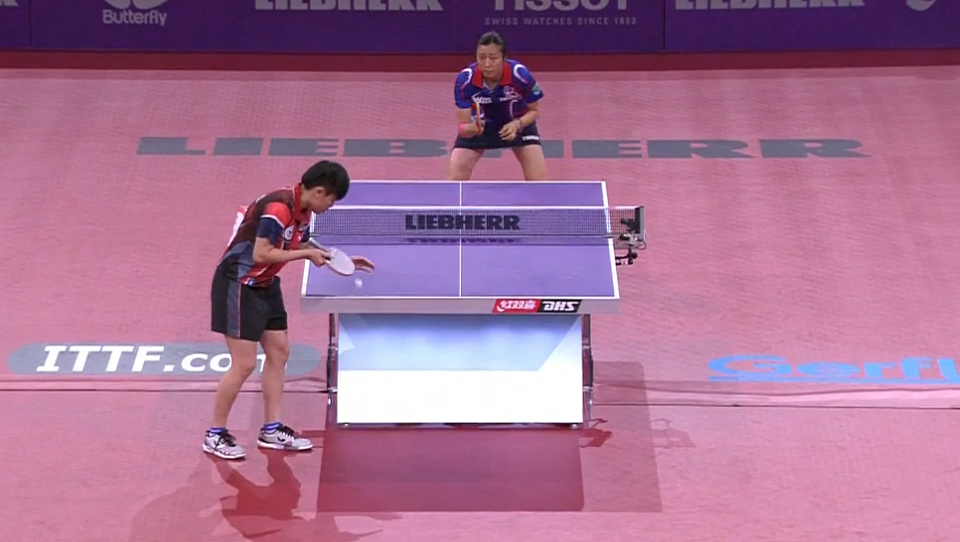 WTTC 2013 Paris (FRA) – WS Round 2: Cheng I-Ching (TPE) – Xian Yifang (FRA)