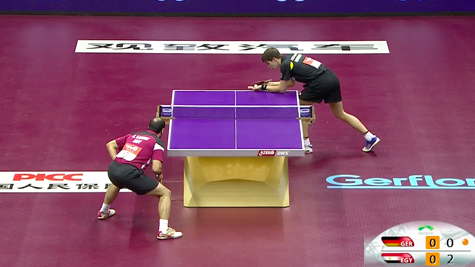 WTTC 2015 Suzhou – Men’s Singles Round of 128 – Franziska Patrick (GER) vs. Lashin El-Sayed (EGY)