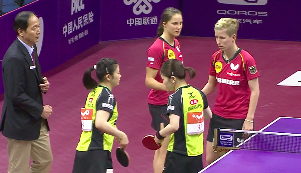 WTTC 2015 Suzhou – Women’s Doubles Round of 16 – Fukuhara Ai (JPN) / Wakamiya Misako (JPN) vs. Silbereisen Kristin (GER) / Winter Sabine (GER)