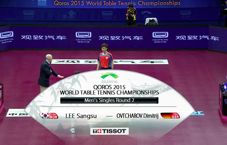 WTTC 2015 Suzhou – Men’s Singles Round of 64 – Lee Sangsu (KOR) vs. Ovtcharov Dimitrij (GER)