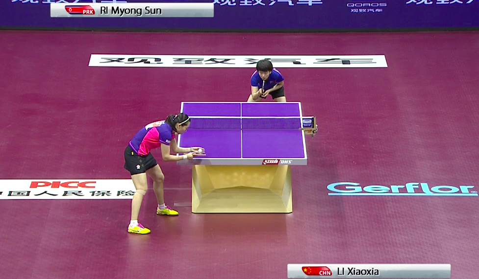 WTTC 2015 Suzhou – Women’s Singles Round of 32 – Li Xiaoxia (CHN) vs. Ri Myong Sun (PRK)