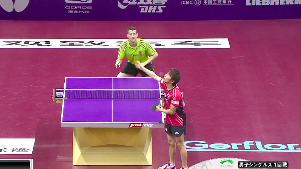 WTTC 2015 Suzhou – Men’s Singles Round of 128 – Niwa Koki (JPN) vs. Jakab Janos (HUN)