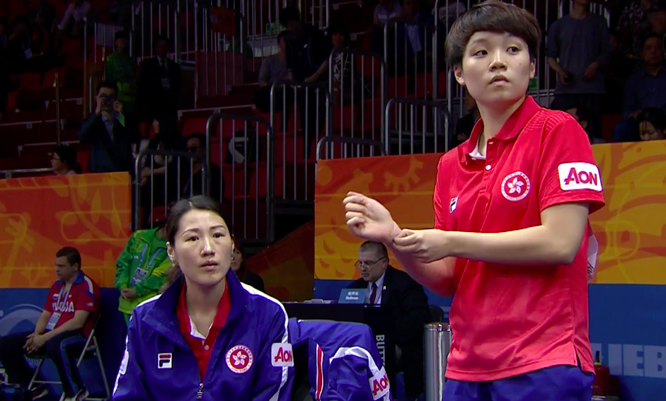 WTTC 2015 Suzhou – Women’s Singles Round of 64 – Ri Mi Gyong (PRK) vs. Doo Hoi Kem (HKG)