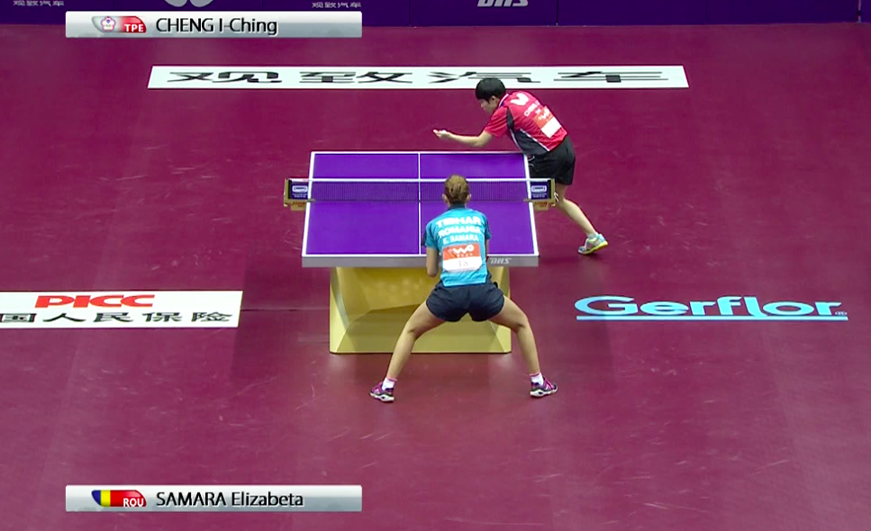 WTTC 2015 Suzhou – Women’s Singles Round of 32 – Samara Elizabeta (ROU) vs. Cheng I-Ching (TPE)