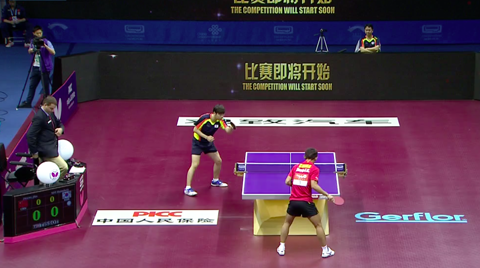 WTTC 2015 Suzhou – Men’s Singles Round of 64 – Zhang Jike (CHN) vs. Seo Hyundeok (KOR)