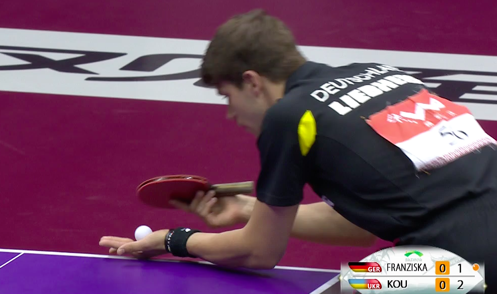 WTTC 2015 Suzhou – Men’s Singles Round of 16 – Franziska Patrick (GER) vs. Kou Lei (UKR)