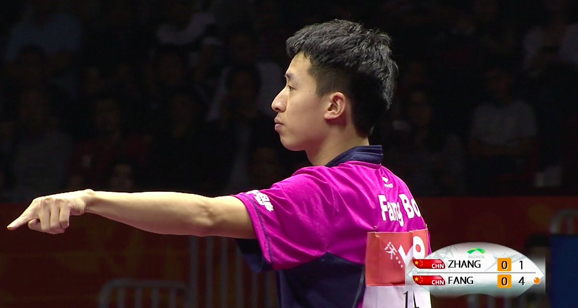 WTTC 2015 Suzhou – Men’s Singles Semi Final – ZHANG Jike (CHN) vs. FANG Bo (CHN)