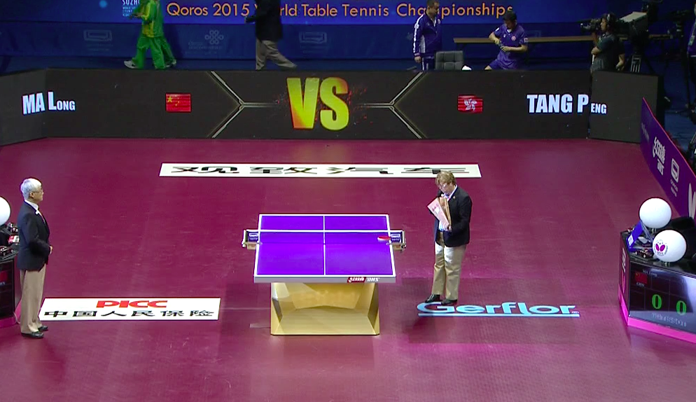 WTTC 2015 Suzhou – Men’s Singles Quarter Final – MA Long (CHN) vs. TANG Peng (HKG)